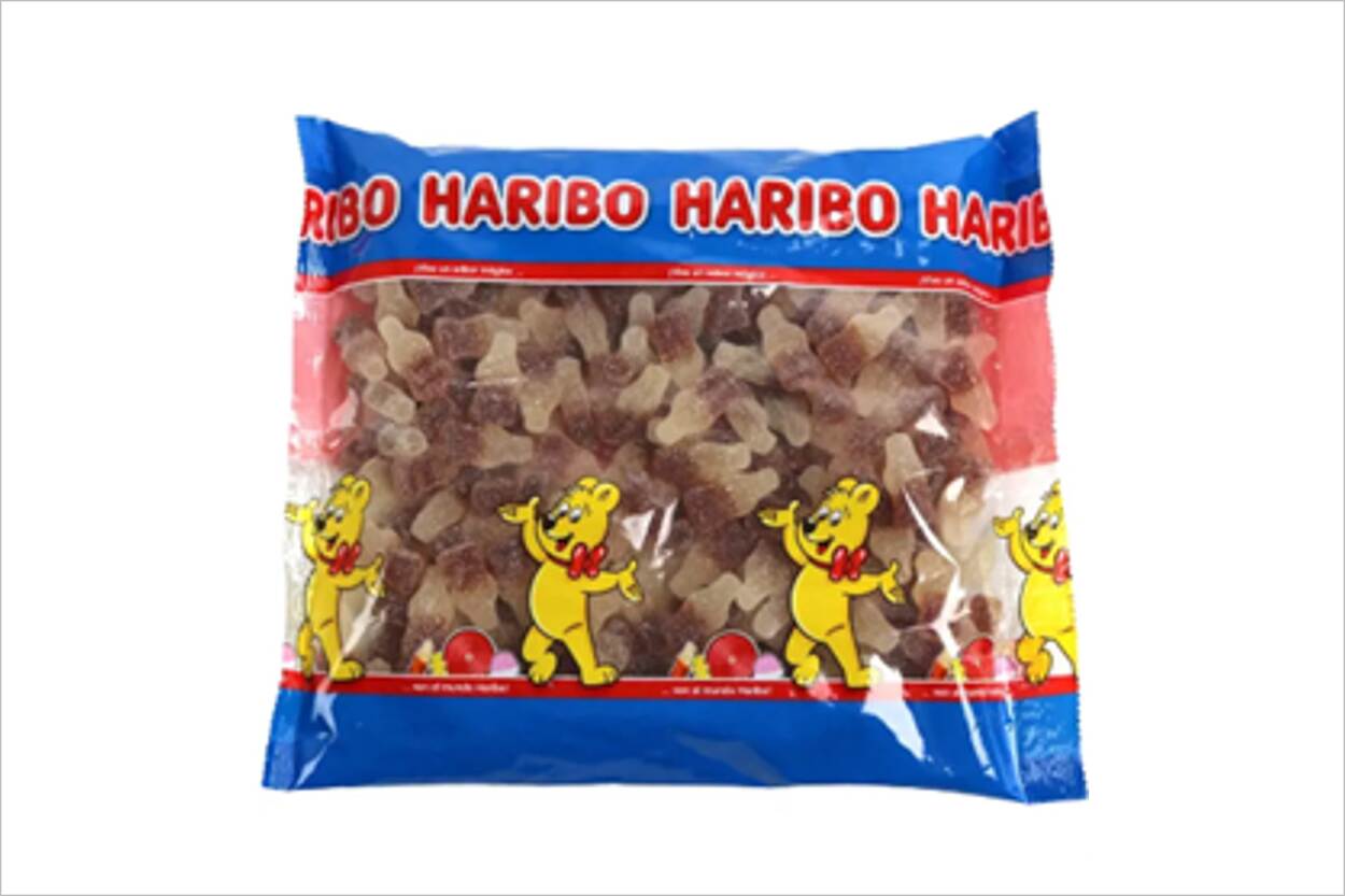 Belangrijke gezondheidswaarschuwing HARIBO Happy Cola F!ZZ (1000 gram)
