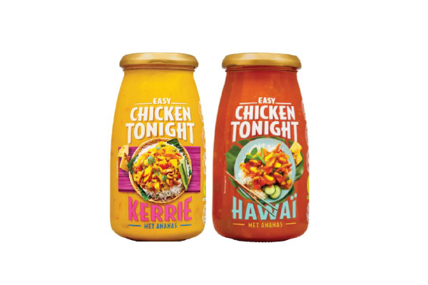 Belangrijke veiligheidswaarschuwing Chicken Tonight Kerrie en Chicken Tonight Hawaï