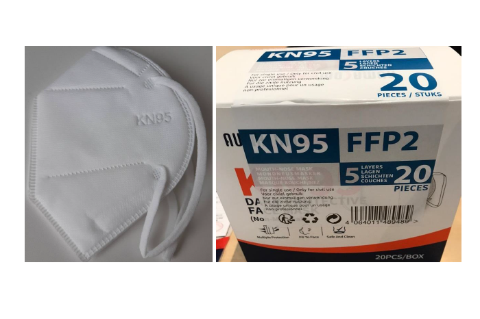 Belangrijke veiligheidswaarschuwing Mond-neus masker verkocht bij Dirk Supermarkt en DekaMarkt