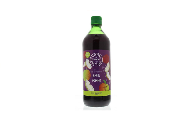 Belangrijke veiligheidswaarschuwing Your Organic Nature diksap appel 750 ml