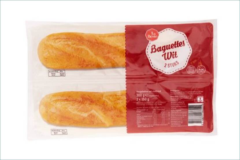 Veiligheidswaarschuwing 1 de Beste Baguettes wit 2 stuks Dirk van den Broek