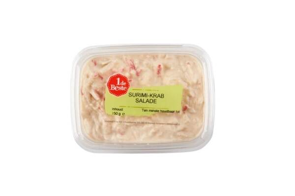 Veiligheidswaarschuwing 1 de Beste Surimi krab salade 150 gram (mosterdallergie)