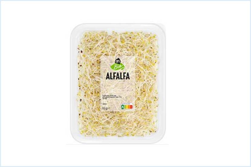 Veiligheidswaarschuwing AH Biologische Alfalfa van Albert Heijn (salmonella)