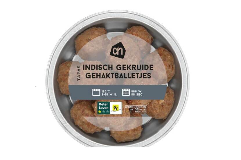 Veiligheidswaarschuwing AH Indisch gekruide gehaktballetjes (glutenallergie)