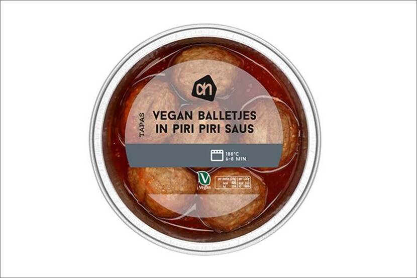 Veiligheidswaarschuwing AH Vegan balletjes in piri piri saus van Albert Heijn (ei-allergie)