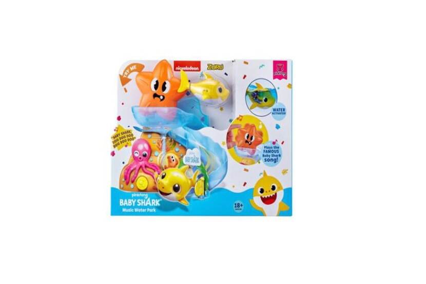 Veiligheidswaarschuwing Baby Shark Muziek Water Park Action en ToyChamp