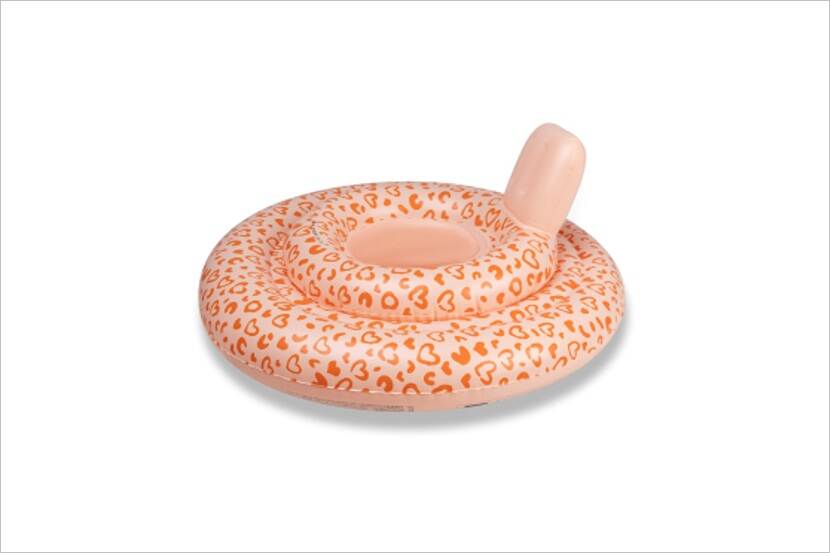 Veiligheidswaarschuwing Babyfloat met panterprint (0-1 jaar)