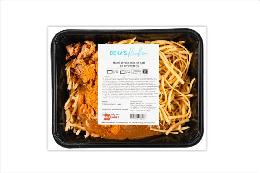 Veiligheidswaarschuwing Bami goreng met kipsaté van DekaMarkt