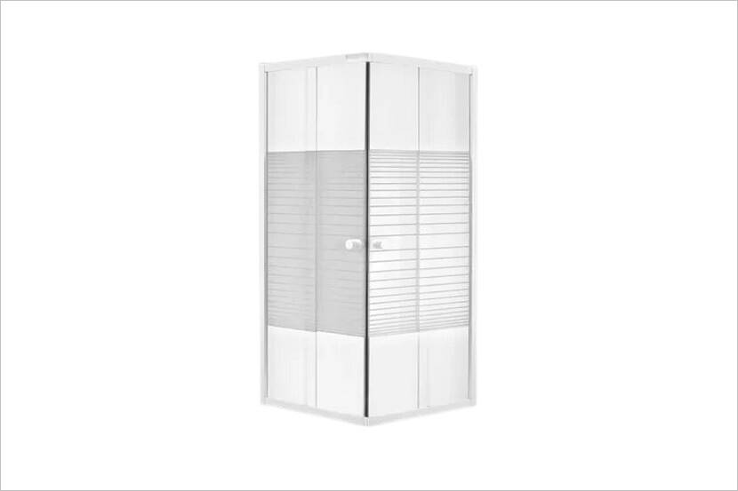 Veiligheidswaarschuwing Baseline Douche hoekinstap met veiligheidsglas