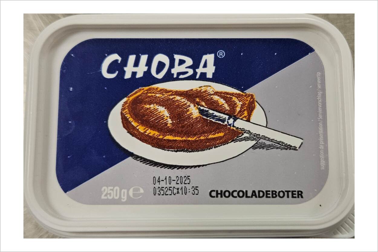 Veiligheidswaarschuwing CHOBA chocoladeboter van Brinkers Food