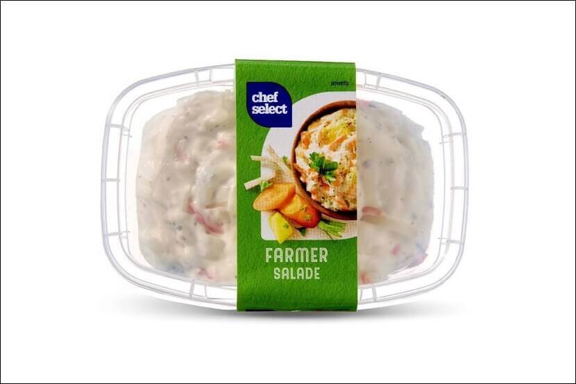 Veiligheidswaarschuwing Chef select Farmersalade van Lidl