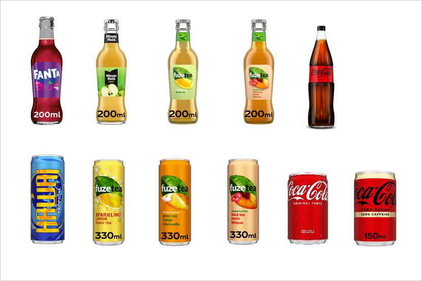 Veiligheidswaarschuwing Coca-Cola, Fanta Cassis, Fuze Tea, Hawai Tropical en Minute Maid