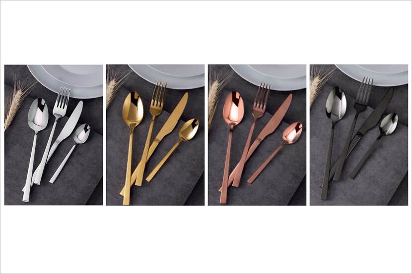 Veiligheidswaarschuwing Crofton RVS bestek set 24-delig en Trendy bestek set 16-delig van ALDI