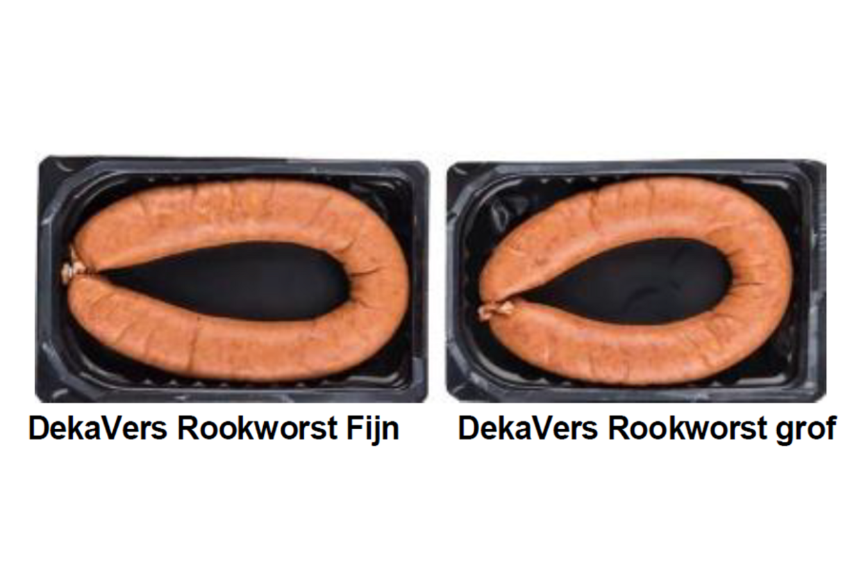 Veiligheidswaarschuwing DekaVers Rookworst Fijn en DekaVers Rookworst Grof