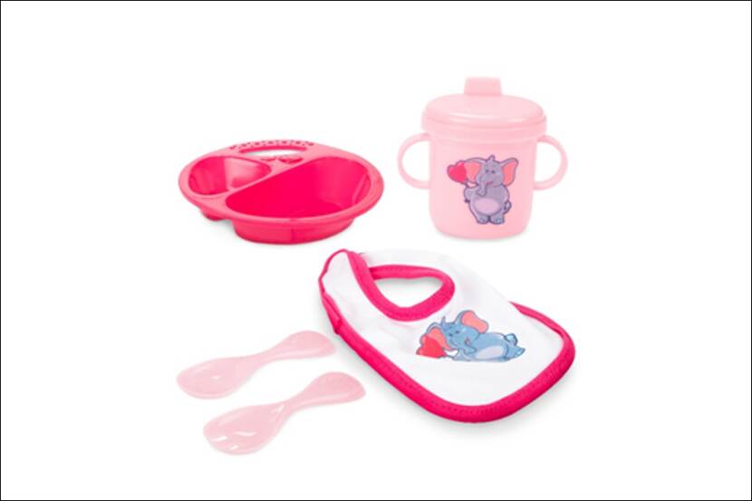Veiligheidswaarschuwing Eetset voor babypop van Toi-Toys