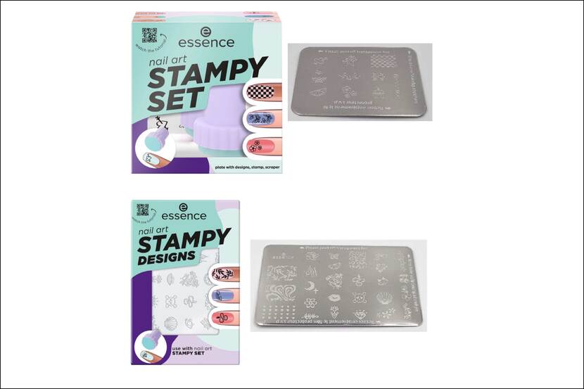 Veiligheidswaarschuwing Essence Nail art Stampy Set 01 en Designs 01 Kruidvat en Trekpleister
