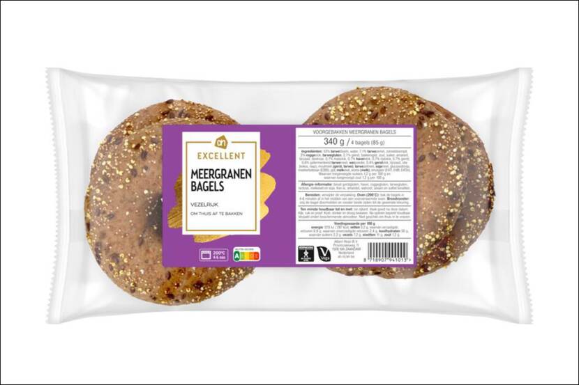 Veiligheidswaarschuwing Excellent Meergranen Bagels van Albert Heijn (sesamallergie)
