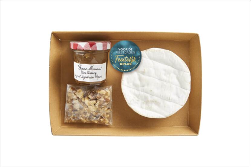Veiligheidswaarschuwing Feestelijk PLUS Camembert met uienchutney (cashewnoot-, hazelnoot- en amandelallergie)