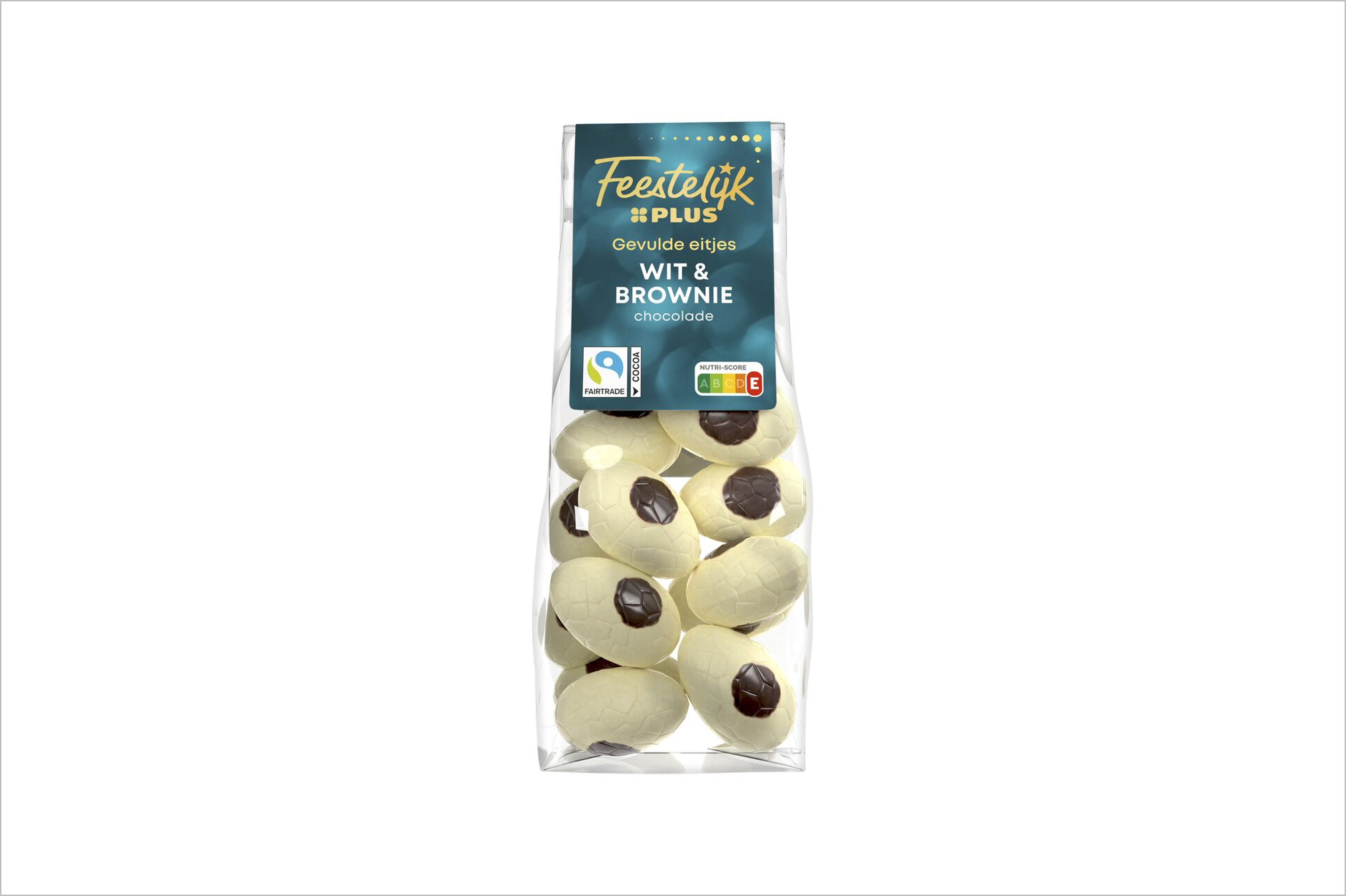 Veiligheidswaarschuwing Feestelijk PLUS Eitjes wit & brownie (tarweallergie, glutensensitiviteit en coeliakie)