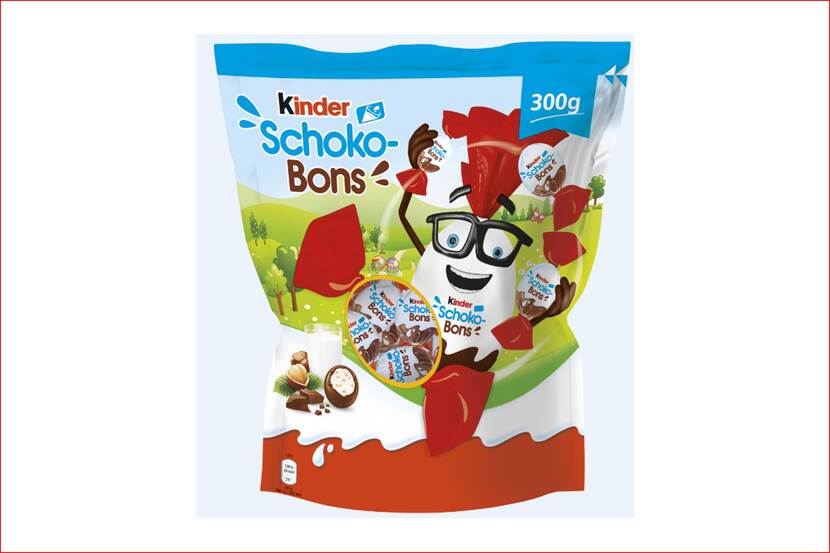 Veiligheidswaarschuwing Ferrero Kinder Schokobons 300 gram Jumbo