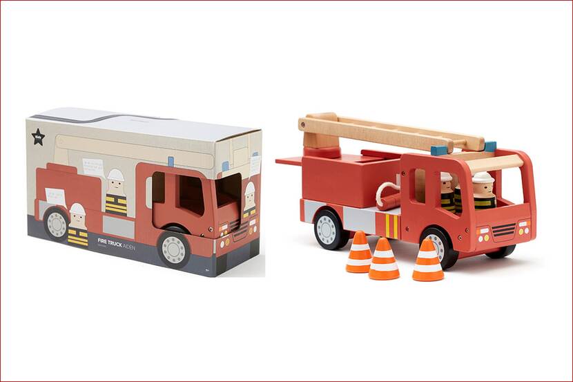 Veiligheidswaarschuwing Fire Truck AIDEN met identificatienummer 10672 van Kid’s concept