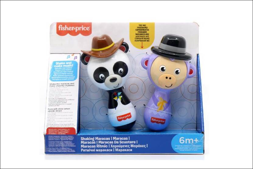 Veiligheidswaarschuwing Fisher-Price Shaking Maracas, Model 22280