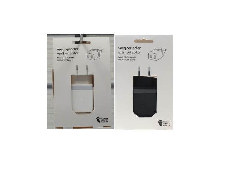 Veiligheidswaarschuwing Flying Tiger opladers met 2 USB-poorten