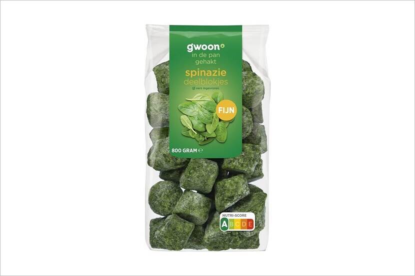 Veiligheidswaarschuwing G’woon diepvries spinazie fijn (zak 800 gram)