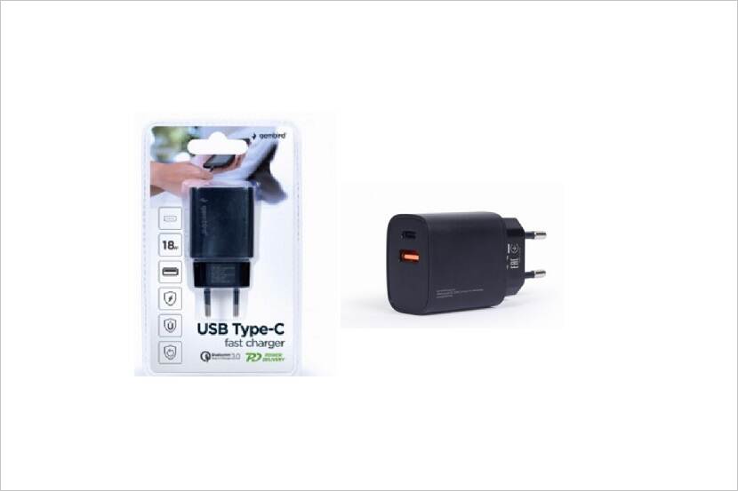 Veiligheidswaarschuwing Gembird 2-port 18 W USB fast charger