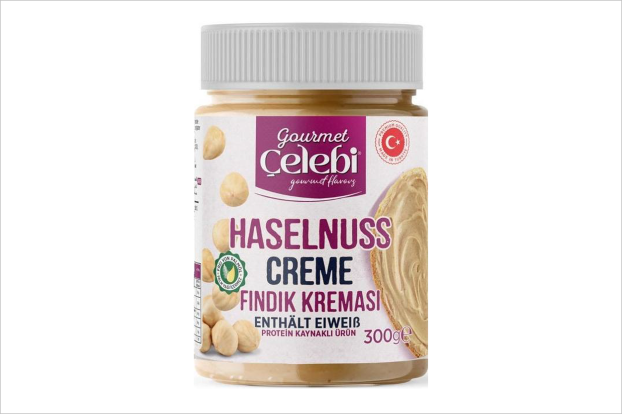 Veiligheidswaarschuwing Gourmet Çelebi Haselnusscreme (pinda-allergie)