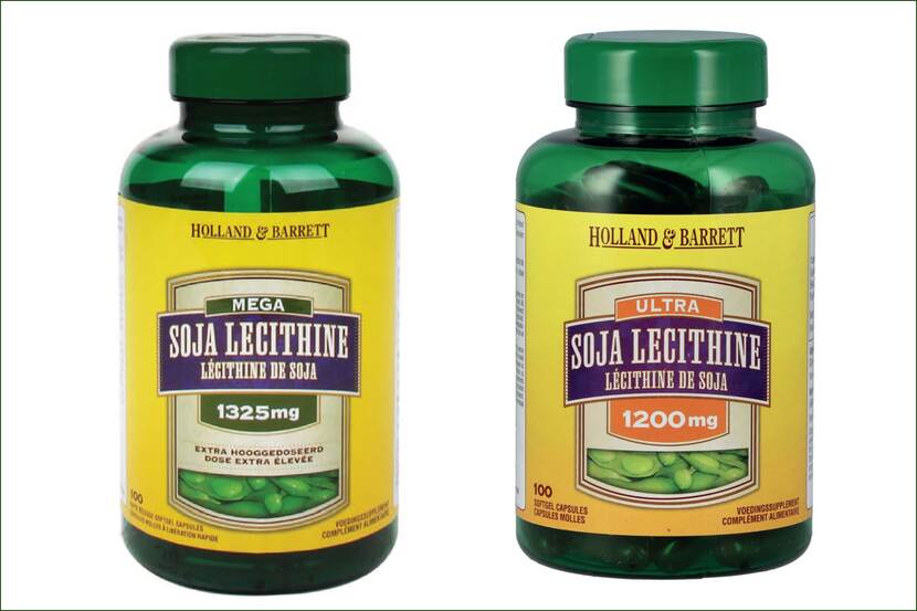 Veiligheidswaarschuwing Holland & Barrett Mega Soya Lecithine 1325mg capsules en Ultra Soja Lechitine 1200mg capsules (pinda-allergie)