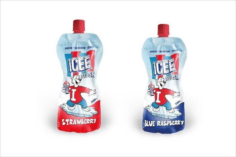 Veiligheidswaarschuwing ICEE slush Strawberry & Blue Raspberry van Action