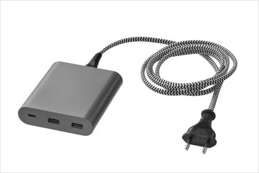 Veiligheidswaarschuwing IKEA ÅSKSTORM 40W USB-lader donkergrijs