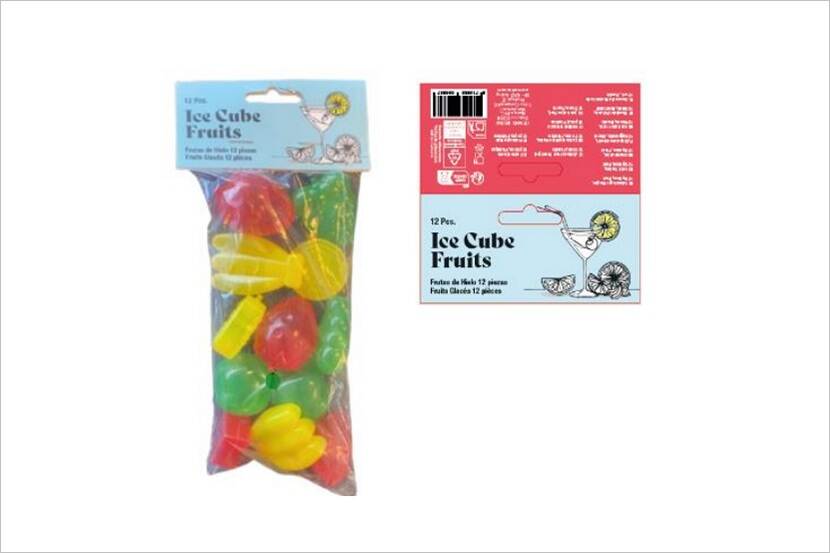 Veiligheidswaarschuwing Ice Cube Fruits 12 stuks van Schou Company