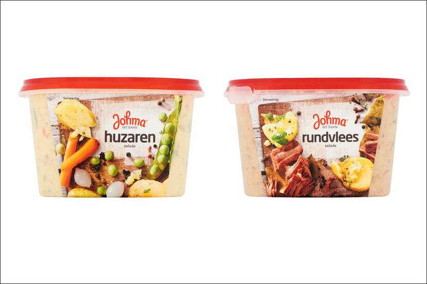 Veiligheidswaarschuwing Johma huzarensalade (500 gram) en Johma rundvleessalade (500 gram) gekocht bij Spar, Vomar en/of Jumbo