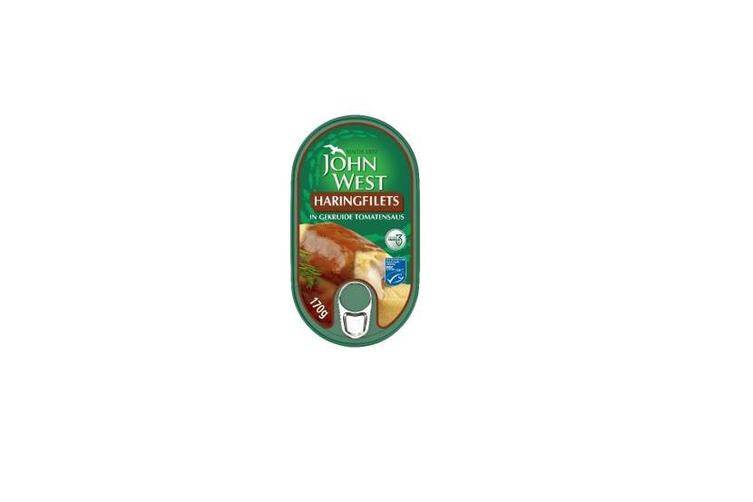 Veiligheidswaarschuwing John West Haringfilets in gekruide tomatensaus 170 gr