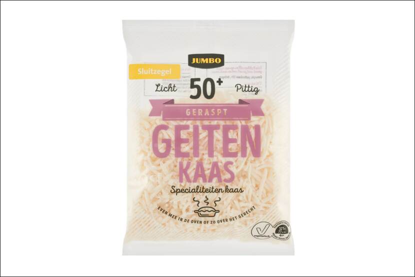 Veiligheidswaarschuwing Jumbo Geraspt Geitenkaas 50+ 150 gram