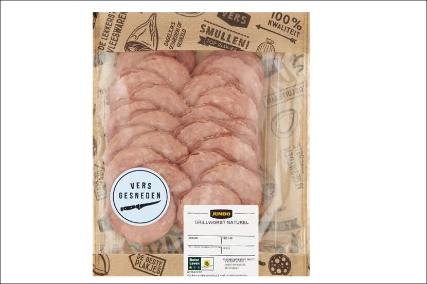 Veiligheidswaarschuwing Jumbo Grillworst Naturel (soja- en tarweallergie)