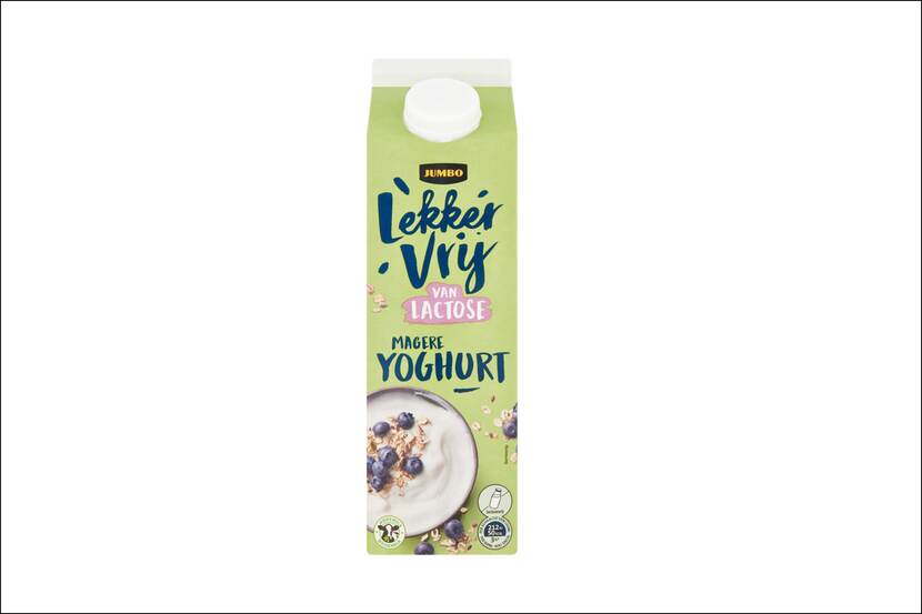 Veiligheidswaarschuwing Jumbo Lekker Vrij Van Lactose Magere Yoghurt 1 liter van Jumbo (lactose-intolerantie)