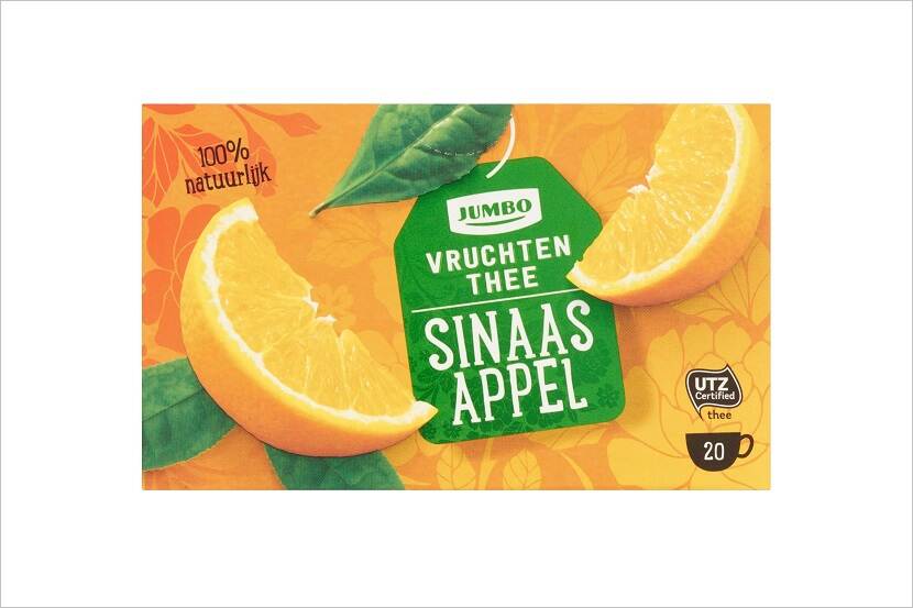 Veiligheidswaarschuwing Jumbo Sinaasappelthee