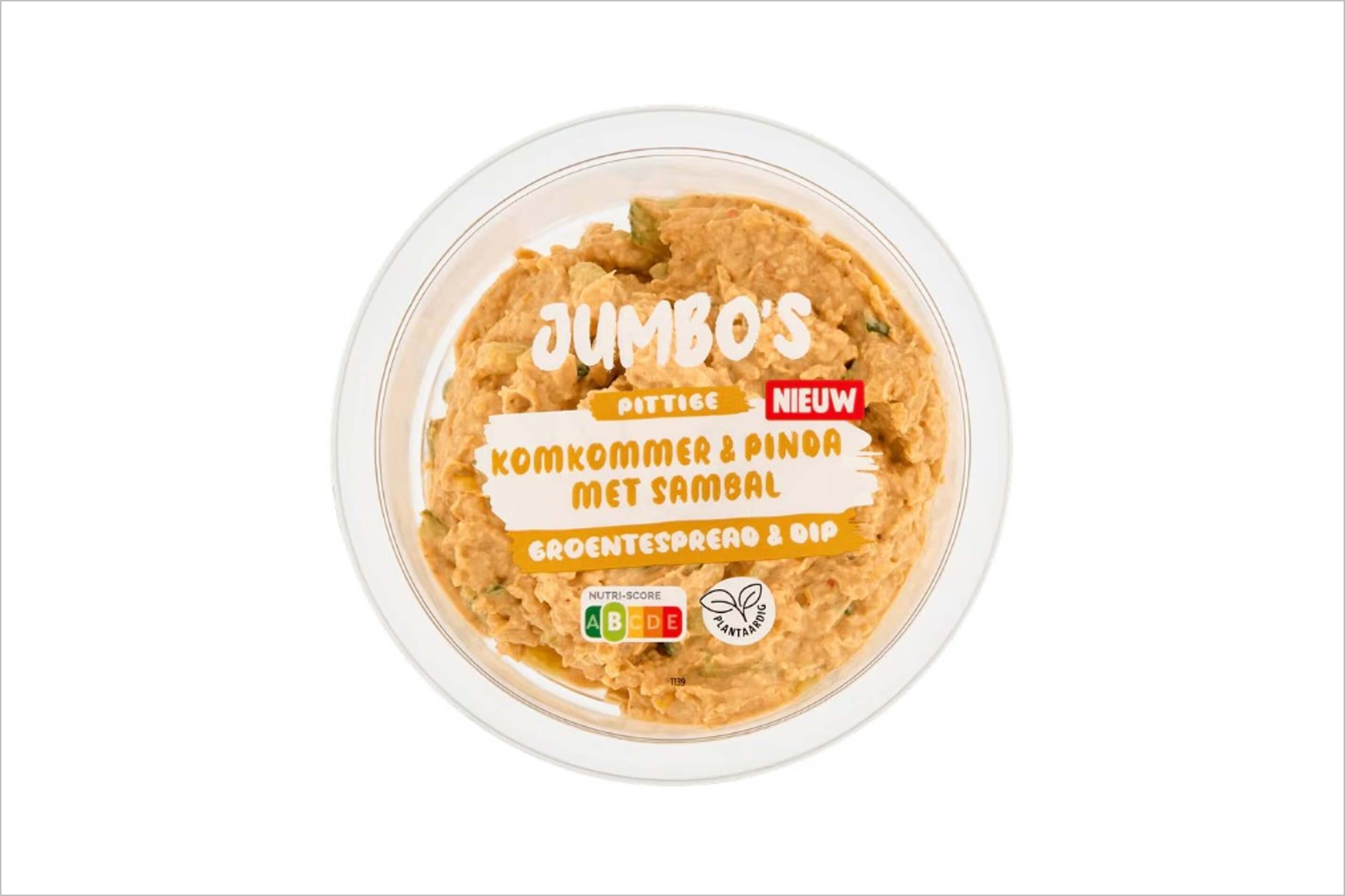 Veiligheidswaarschuwing Jumbo's groentespread komkommer pinda sambal (allergenen)