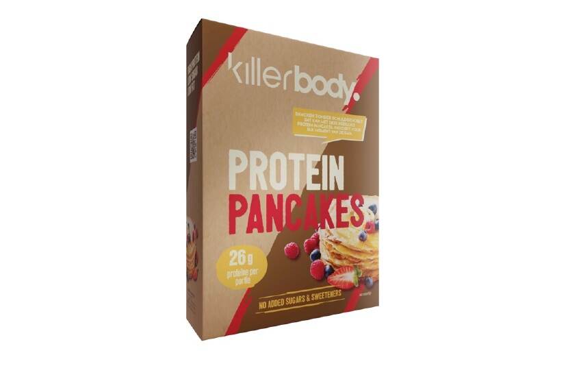 Veiligheidswaarschuwing Killerbody Protein Pancakes (melkallergie)