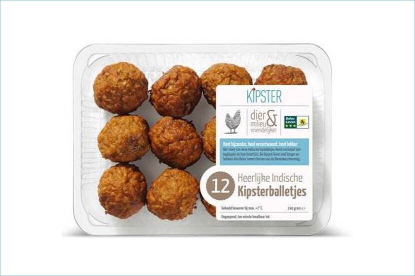 Veiligheidswaarschuwing Kipster Indische stijl gehaktballetjes van de Lidl (tarwe-, gerst, mosterdzaad-, melk-, soja- en selderijallergie)