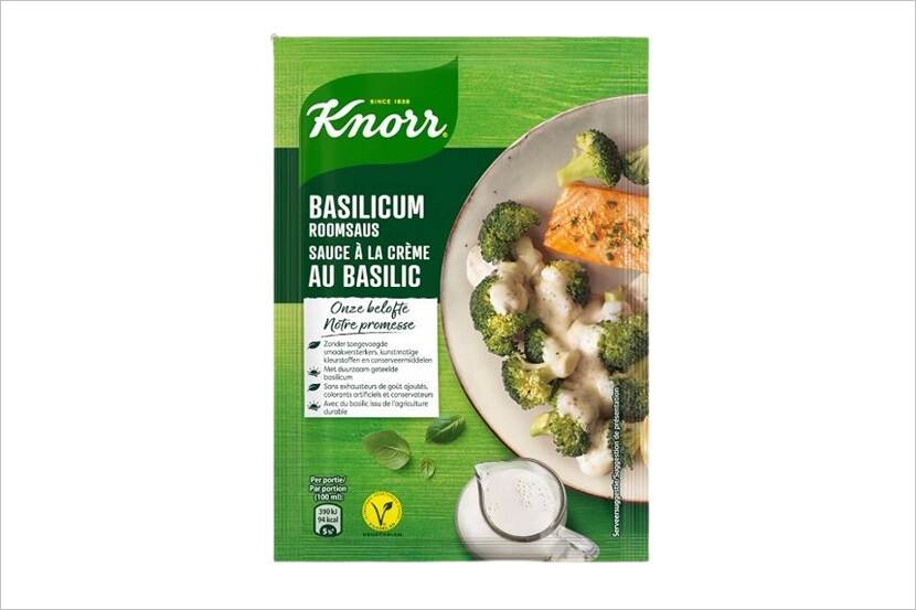 Veiligheidswaarschuwing Knorr Basilicum Roomsaus