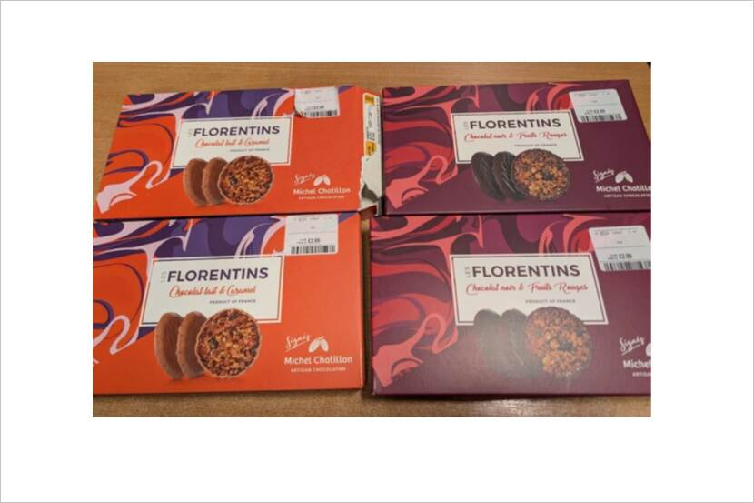Veiligheidswaarschuwing Les Florentins chocoladekoekjes (glutenallergie of glutenintolerantie)