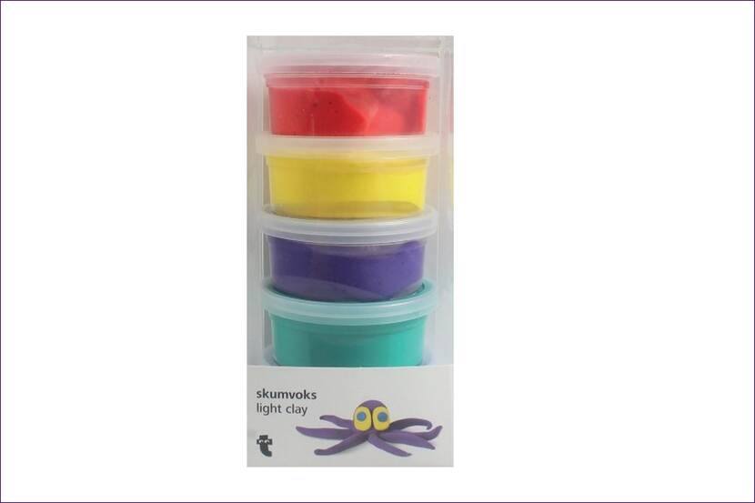 Veiligheidswaarschuwing Light Clay 5 mix klei van Flying Tiger Copenhagen