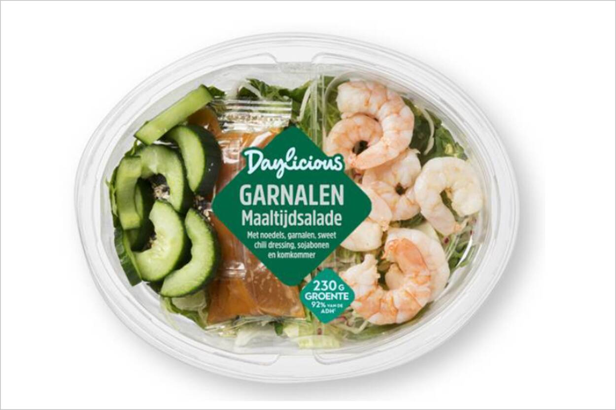 Veiligheidswaarschuwing Maaltijdsalade garnaal 450 gram van ALDI (schaaldieren-, sesamzaad- en soja-allergie)