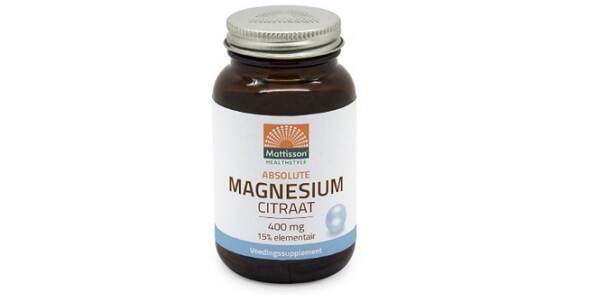 Veiligheidswaarschuwing Mattisson Magnesium Citraat 400 mg 60 vcaps