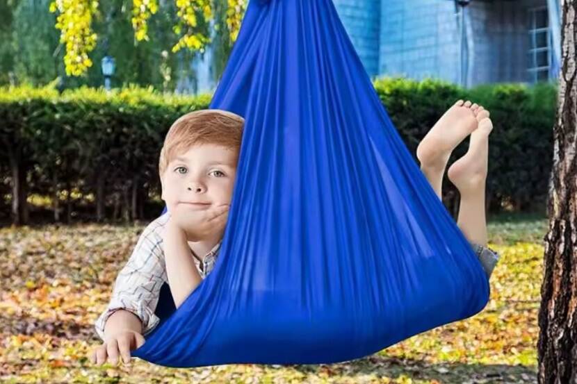 Veiligheidswaarschuwing Milo & Moon Therapieschommel voor kinderen