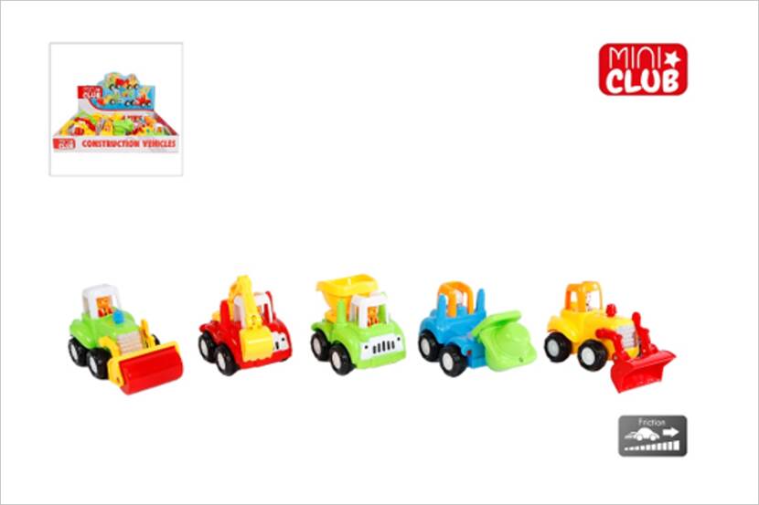 Veiligheidswaarschuwing Mini Club construction vehicles